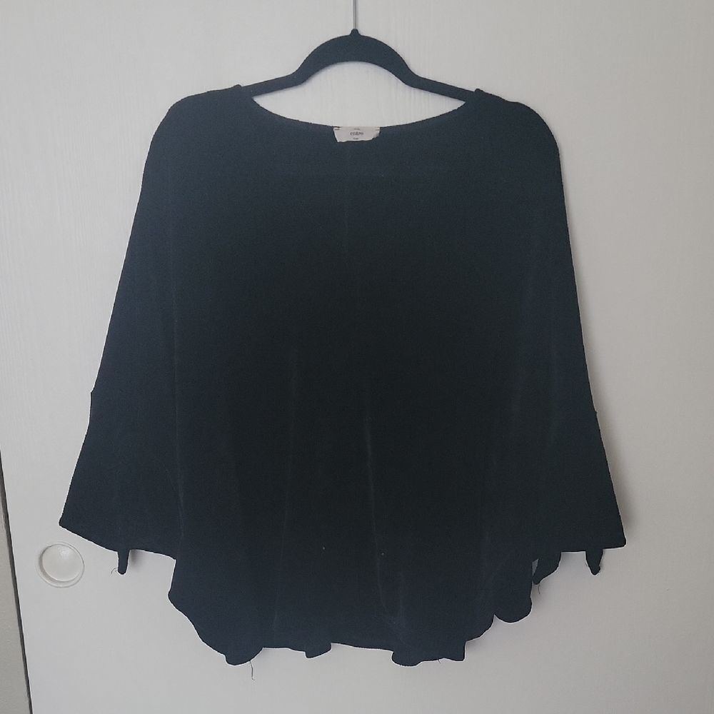 Black Velvet Crop Sweater